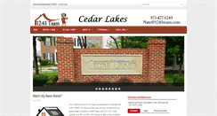 Desktop Screenshot of mycedarlakeshome.com